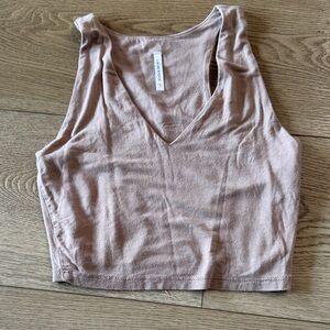 Women's V-Neck Tank Top - Dusty Pink